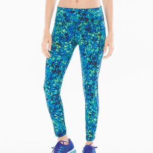Vibrant Blue and Green Leggings